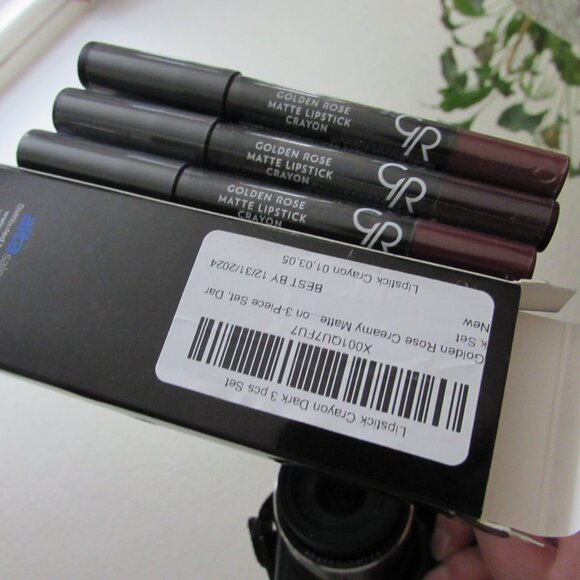 Golden Rose 3PK Lipstick Crayon Set NIB - Picture 6 of 7